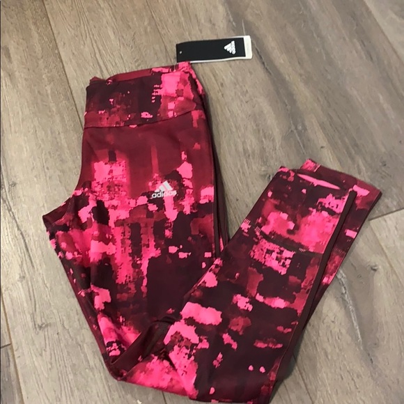 adidas Pants - 2/$45 NWT Adidas Leggings Small Pink 7/8 Climacool